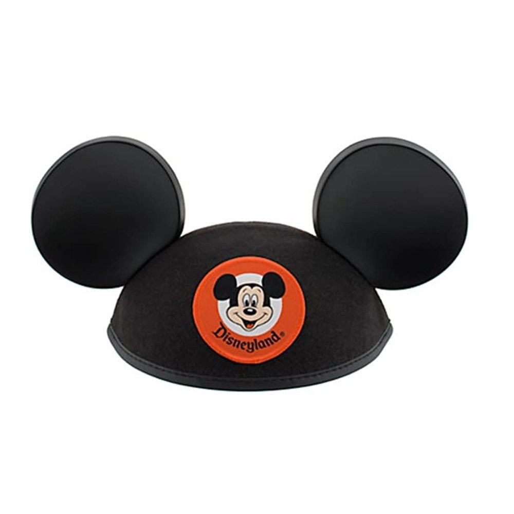 Disneyland  Parks  Mickey Mouse Classic Black Patch Ears Hat  - Three Sizes